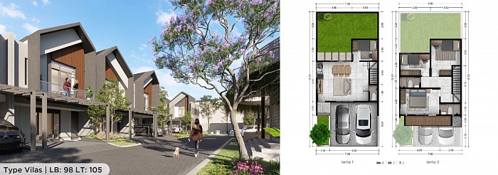 Type Villas | LB : 98 LT : 105